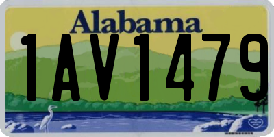 AL license plate 1AV1479