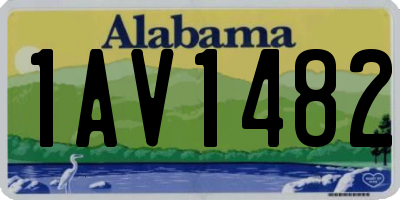 AL license plate 1AV1482