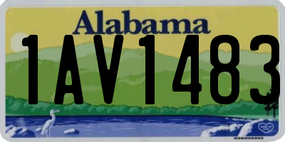 AL license plate 1AV1483