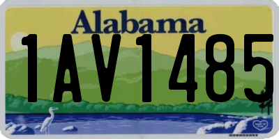 AL license plate 1AV1485