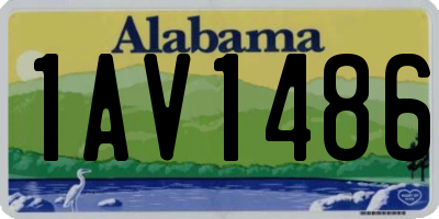 AL license plate 1AV1486