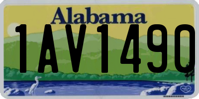 AL license plate 1AV1490