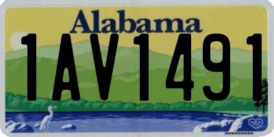 AL license plate 1AV1491