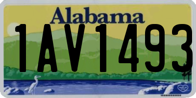AL license plate 1AV1493