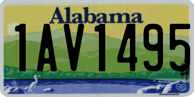 AL license plate 1AV1495