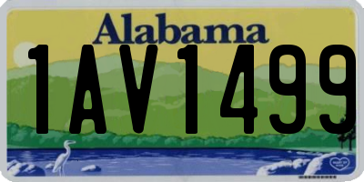 AL license plate 1AV1499
