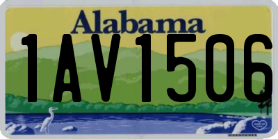 AL license plate 1AV1506
