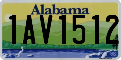AL license plate 1AV1512