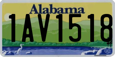 AL license plate 1AV1518