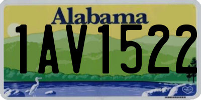 AL license plate 1AV1522