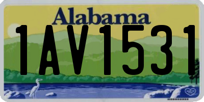AL license plate 1AV1531