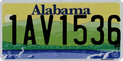 AL license plate 1AV1536