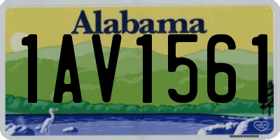 AL license plate 1AV1561