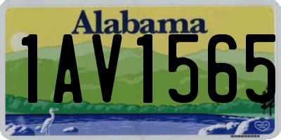 AL license plate 1AV1565