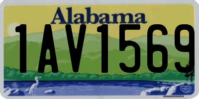 AL license plate 1AV1569