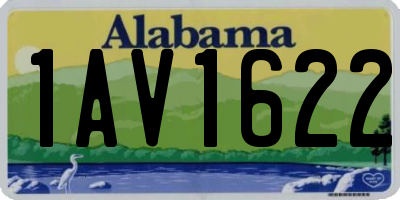 AL license plate 1AV1622