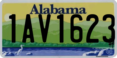AL license plate 1AV1623