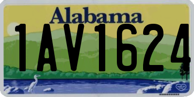 AL license plate 1AV1624