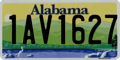 AL license plate 1AV1627
