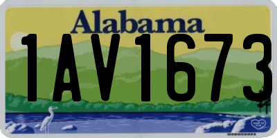 AL license plate 1AV1673