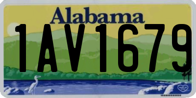 AL license plate 1AV1679