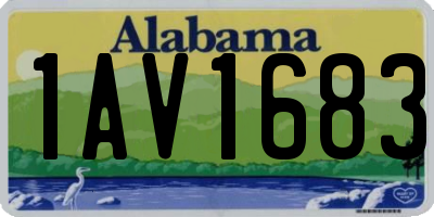 AL license plate 1AV1683