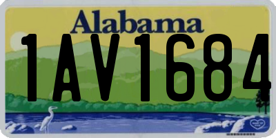 AL license plate 1AV1684