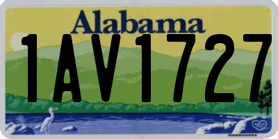 AL license plate 1AV1727