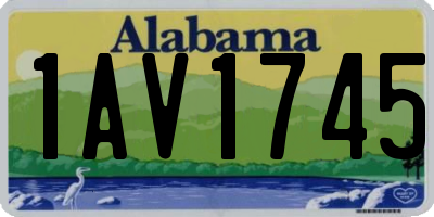 AL license plate 1AV1745