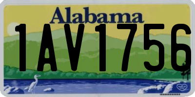 AL license plate 1AV1756