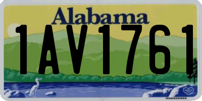 AL license plate 1AV1761