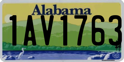AL license plate 1AV1763