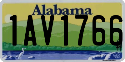 AL license plate 1AV1766