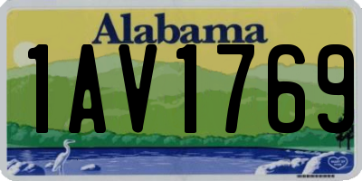 AL license plate 1AV1769