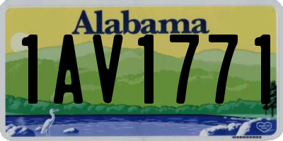 AL license plate 1AV1771