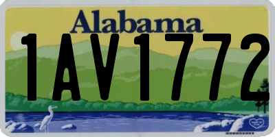 AL license plate 1AV1772