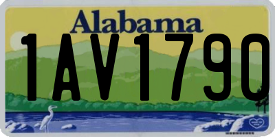 AL license plate 1AV1790