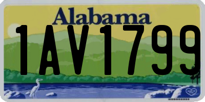 AL license plate 1AV1799