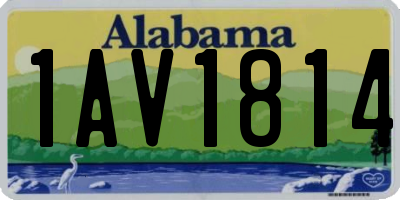 AL license plate 1AV1814