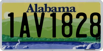AL license plate 1AV1828