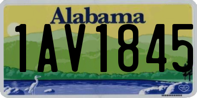 AL license plate 1AV1845