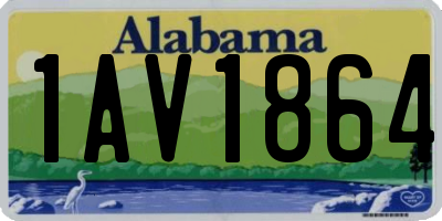 AL license plate 1AV1864