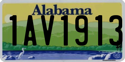 AL license plate 1AV1913