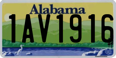 AL license plate 1AV1916