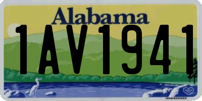 AL license plate 1AV1941
