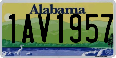 AL license plate 1AV1957