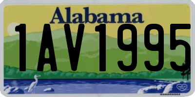 AL license plate 1AV1995