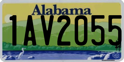 AL license plate 1AV2055