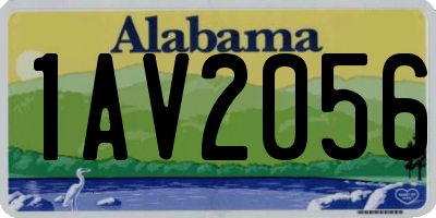 AL license plate 1AV2056