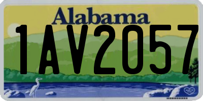 AL license plate 1AV2057
